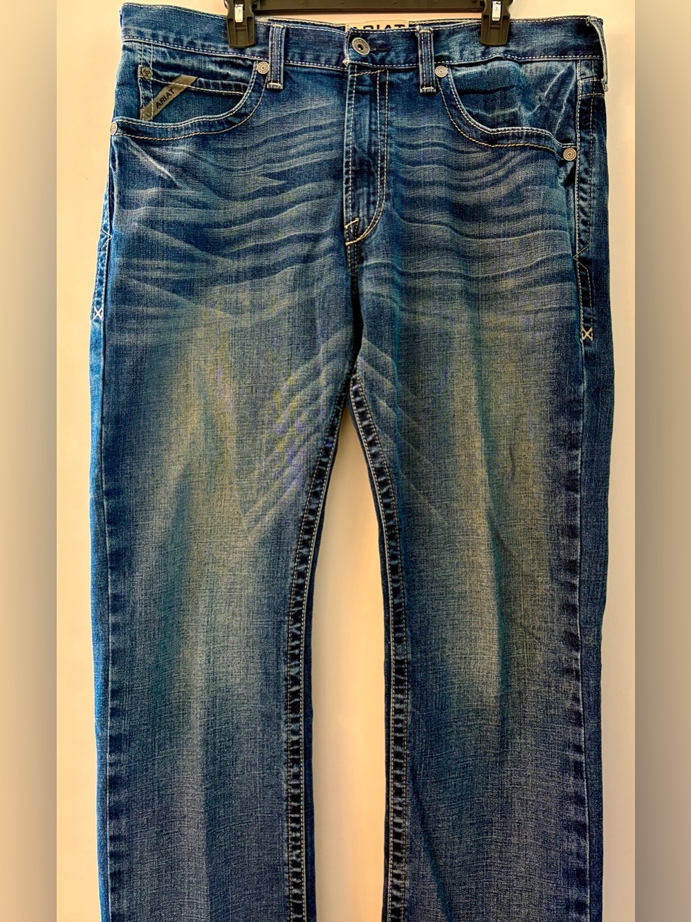 Ariat Men's Faded Blue Straight Jeans